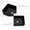 thumbnail image 5 of 16"x12" Black Ceramic Rectangular Vessel Bathroom Sink, 5 of 8