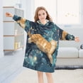 thumbnail image 5 of BZSMCE Wearable Blanket Hoodie Fashion Starry Constellation Dance Home Wear, 5 of 7
