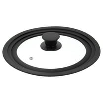 Uxcell 1 Pack Universal Lid for Pot Fit 8, 8.5, 9.5 Inch Diameter Cookware, Black