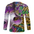 thumbnail image 5 of PMUYBHF T-Shirt à Manches Longues Col Rond Carnaval Printemps et Été Imprimé Complet Célébration de Vacances 6009 TG, 5 of 5