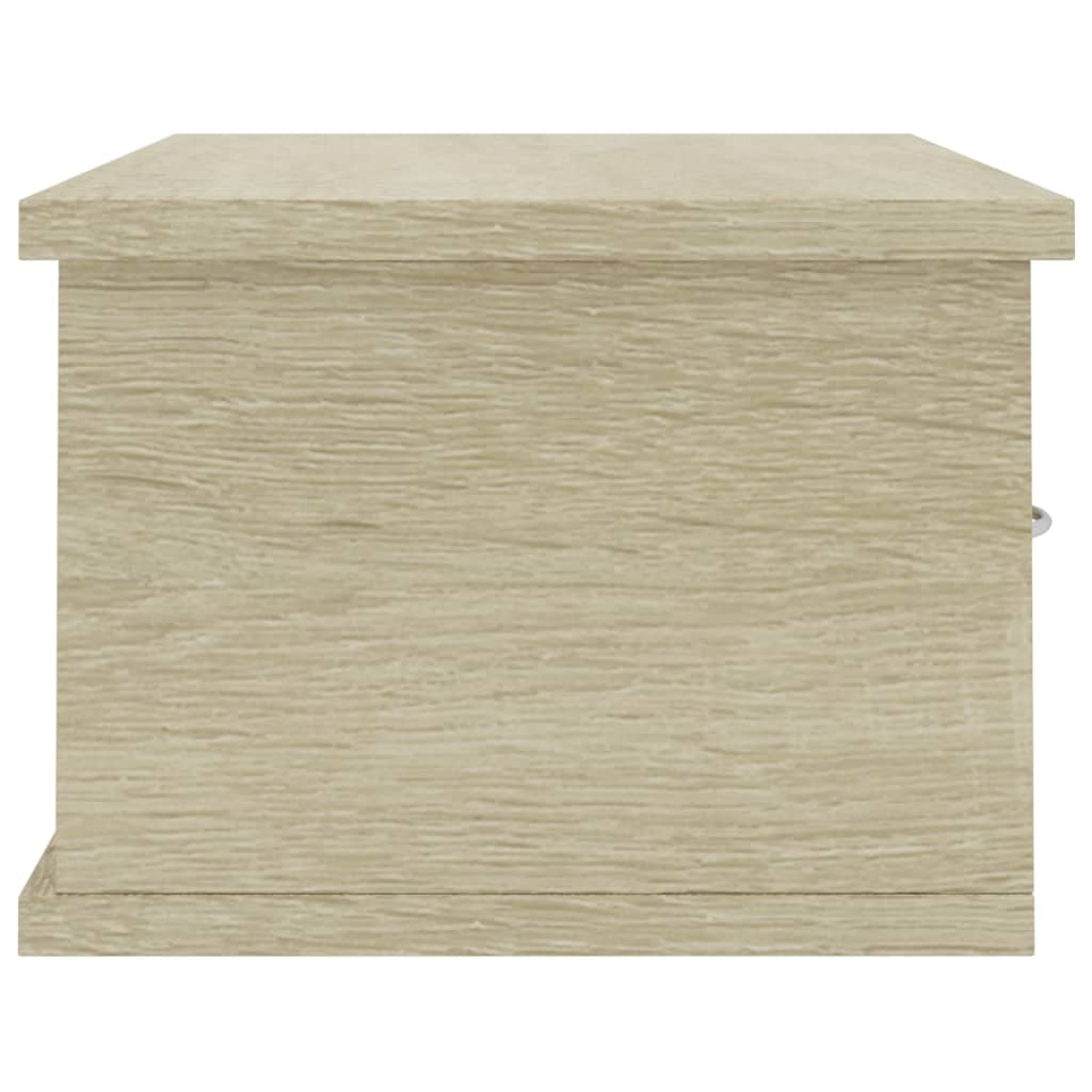 Kepooman Modern Wall Mounted Drawer Shelf with 2 Drawers, Wood Color Display Storage Unit for Living Room Bedroom Kepooman Modern Wall Mounted Drawer Shelf with 2 Drawers, Wood Color Display Storage Unit for Living Room Bedroom