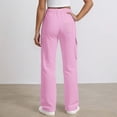 thumbnail image 4 of Karoyedx Tween Girls Trendy Clothes Teenage Retro Casual Street Style Girls/Youth Casual Cargo Pants for Spring Summer and Autumn Pink Size,6-7 Years, 4 of 6