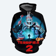 thumbnail image 2 of Sudadera con capucha para hombre de otoño e invierno con estampado 3D de película de terror, suéter con patrón de terror, moda urbana, hip-hop, sudaderas casuales para hombre, 2 of 5
