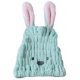 thumbnail image 1 of Dry Hair Cap Absorbent Fast Drying Rabbit Ears Hair Turban Hair Wrap for Adults, 1 of 8