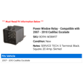 thumbnail image 2 of Power Window Relay - Compatible with 2007 - 2010 Cadillac Escalade 2008 2009, 2 of 2