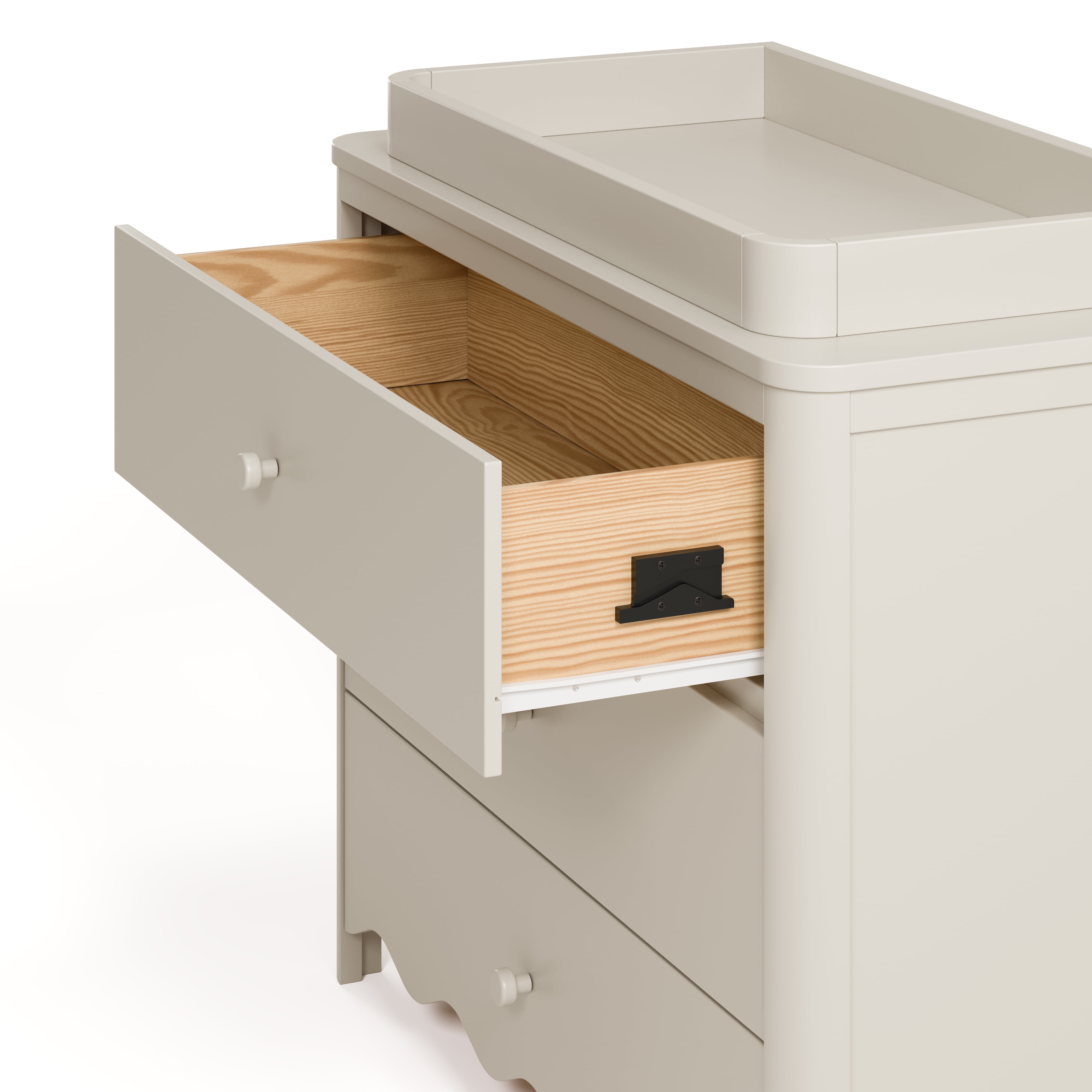 Art of Nursery by Storkcraft Casablanca 3 Drawer Chest with Removable Changing Topper, Frosted Oat