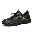 thumbnail image 4 of Men's Breathable Mesh & Leather Outdoor Hiking Shoes, Quick-Lace Water-Resistant Sneakers, 4 of 8