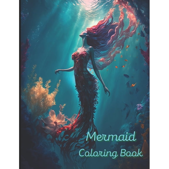Mermaid Coloring Book: A painting fun for children and adults, (Paperback)