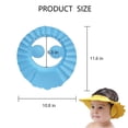 thumbnail image 2 of NOGIS Baby Shower Cap Soft Adjustable Bathing Shampoo Hat with Ear Protection Bath Protection Cap Children Wash Hair Sheet Hats (Blue), 2 of 7