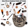 thumbnail image 3 of Bolsa de maquillaje Openhahaha Organizador de viaje para gatos con cordón, paquete de 2, 3 of 9
