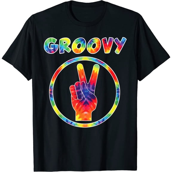 Groovy 70's Tie Dye T-Shirt - Vintage Tee For Retro Party