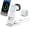 White, variant on Smtcsl 3 in 1 Wireless Charging Station 10000mAh Power Bank MagSafe for iPhone, Apple Watch
