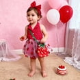 thumbnail image 5 of Kogui Baby Dress Newborn Baby Girls Romper Jumpsuit Infant Girl Summer 0 3 6 9 12 18 24 Months (Red,0-3 Months), 5 of 7