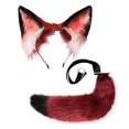 thumbnail image 4 of Ensemble de Queue, Bandeau Cosplay, Bandeau, Accessoires pour Cheveux, Cosplay, Coiffure, Rouge, 4 of 10