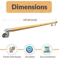 thumbnail image 3 of Pull and Stair 47" Handrail for Indoor - Durable Metal Steel, Powder-Coated, Wall Mount, Heavy Duty, 3 of 6