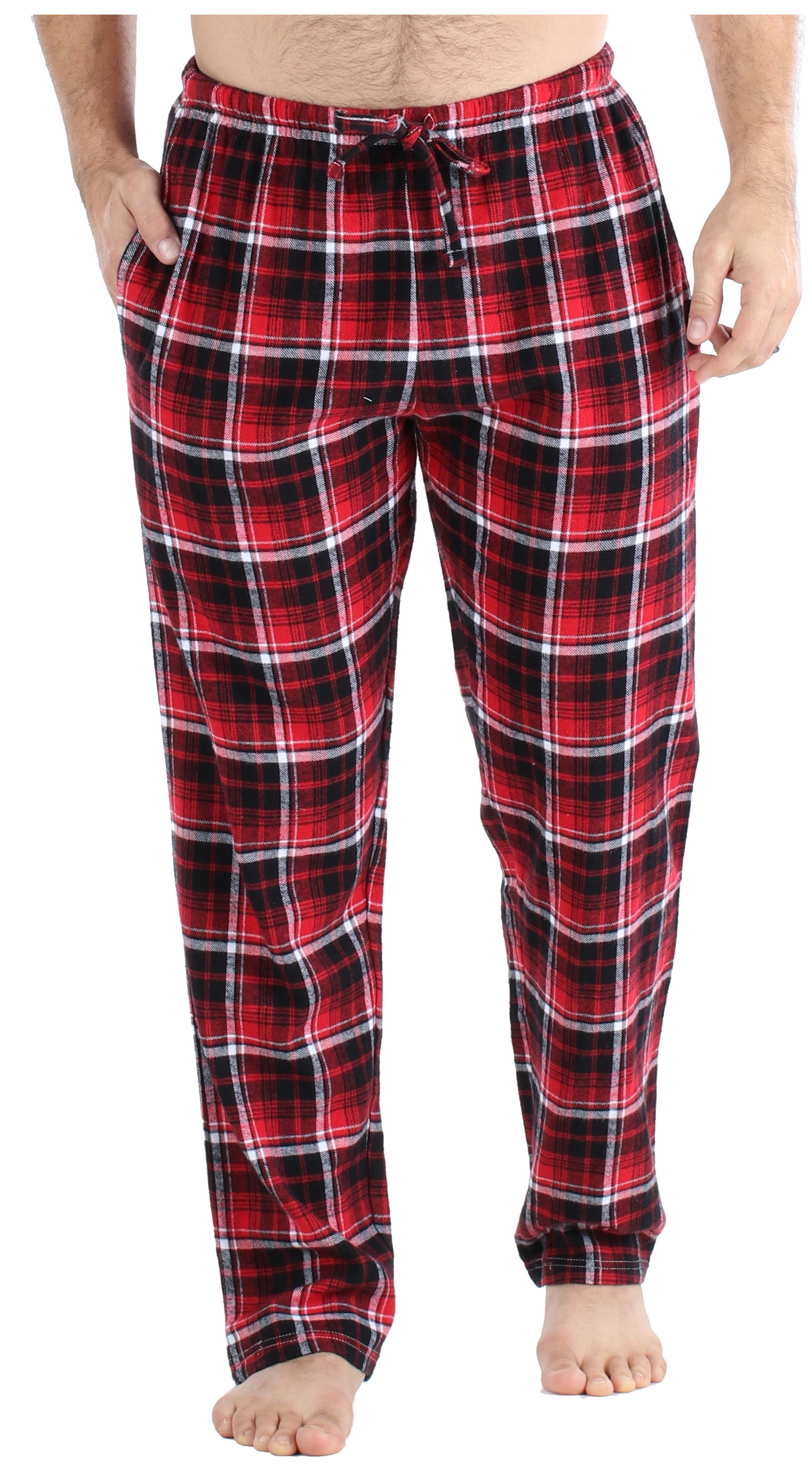 Red/Black Club Room Men's Flannel Pajama Shirt M 