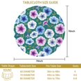 thumbnail image 3 of Pioneer Flower Floral Print Pattern Round Tablecloth 60 X 60 Inch, Wrinkle Resistant Wipeable Table Cloth for Kitchen Dining Picnic Patio Party, 3 of 6