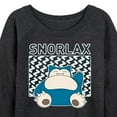 thumbnail image 3 of Pokémon - Snorlax - Women's Lightweight French Terry Long Sleeve Shirt, 3 of 5