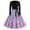 #-10 Light Purple, variant on Domzest Halloween Dresses for Women Fall Vintage Bloody Printed Long Sleeve Crewneck Plus Size Hepburn Dress Cute Casual Pleated Prom Dresses Hepburn Dresses Vermilion 4XL