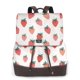 thumbnail image 1 of Easygdp Hand Drawn Strawberry Mochila de Cuero para Mujeres, Bolso de Hombro, Bolsos de Mano de Moda para Trabajo y Viajes, 1 of 4