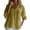 Yellow, variant on CIENVNSTG Cotton Linen Button Down Shirt for Women Henley Long Sleeve Blouses Lightweight Spring Summer Loose Solid Casual Work Tops White 2XL
