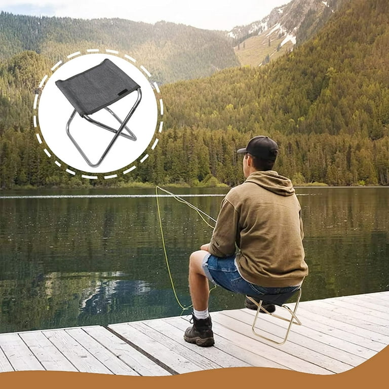 Mini lightweight folding camping chair, portable outdoor