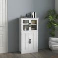 thumbnail image 2 of HOMCOM Armoire de Rangement de Cuisine avec Étagères à 4 Niveaux, Tablettes Ajustables, 2 of 10