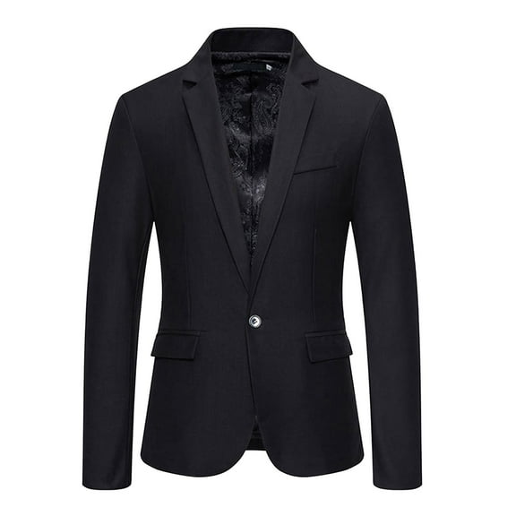 Men's Slim Fit Wedding Casual Business Suit Jacket Modern Tailored Formal Coat