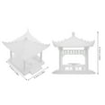 thumbnail image 2 of HEMOTON Mini Pagoda Statue Miniature Pavilion Pagoda Statue Chinese Japanese Zen Garden Pavilion Sculpture For Desk Home Decor, 2 of 8