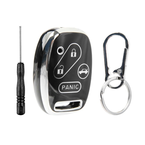 Key Fob Remote Shell Case Cover Protector Thermoplastic Polymer for 2005-2015 Honda Accord Pilot Civic CRV Fit Element (KR55WK49308, N5F-S0084A, MLBHLIK-1T, OUCG8D-380H-A)