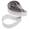 thumbnail image 1 of Juego de cortadores de galletas Ateco Plain Edge Comma, acero inoxidable, 7 unidades, 1 of 2
