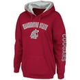 thumbnail image 2 of Women's Colosseum Crimson Washington State Cougars Loud and Proud Pullover Hoodie, 2 of 3