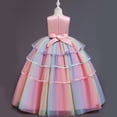 thumbnail image 3 of HAWEE Robe de Princesse Licorne pour Filles, Déguisement de Fête Chic, Robe de Fête de Mariage et d'Anniversaire pour 3 à 14 Ans, 3 of 7