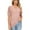 Pink, variant on Timegard Eyelet Tops for Women Notched V Neck Ruched Puff Short Sleeve Comfy Casual Blouse Tops Trendy