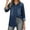 Blue, variant on Women's Long Sleeve Denim Shirts Button Down Business Tops Blue L