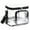 Black, variant on Plastic Storage Box Foldable Transparent Organzer Bin with Handle Portable Clothes Container for Travel Camping Dormitory Lightweight Multipurpose Packing Cubes 10.2 X 9.1 X 7.3 Inch