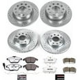 thumbnail image 3 of PowerStop Front and Rear Z26 Street Warrior Carbon-Fiber Ceramic Brake Pad and Drilled and Slotted Rotor Kit Fits: AUDI VOLKSWAGEN Select Models K5749-26, 3 of 9