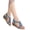 Blue, variant on Womens Rhinestones Wedge Dressy Sandals Boho Glitter Beaded High Heels Slingback Dress Sandals Bride Wedding