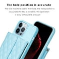 thumbnail image 4 of ELEHOLD Crossbody Wallet Case for iPhone 12 / iPhone 12 Pro, Soft PU Leather Card Holder Magnetic Flip Folio Purse Case 6.1 Inch,Blue, 4 of 6