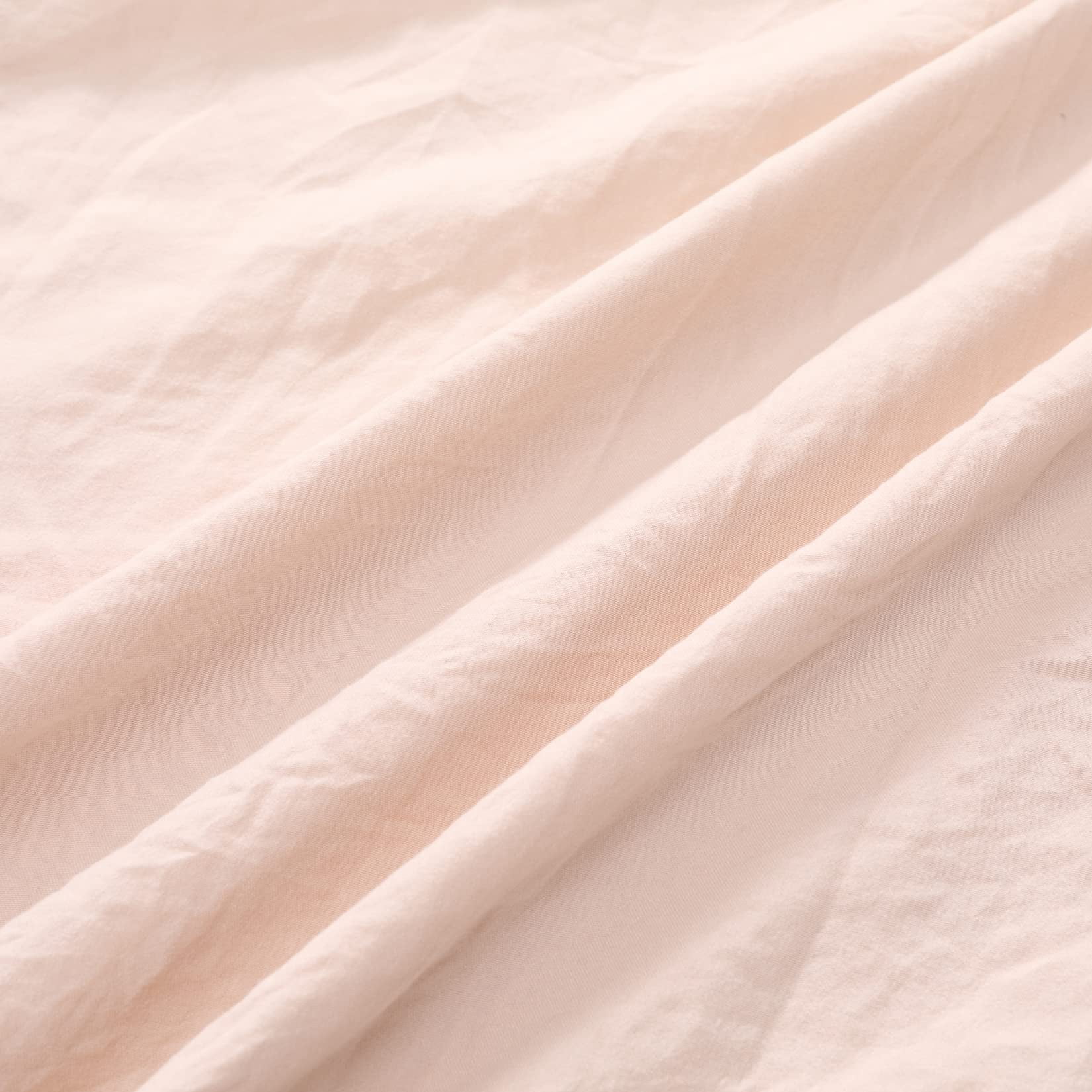 Ruffle Duvet Cover King Size, 3PCS Soft Washed Microfiber Vintage French Country Duvet Cover Set with Button Closure, Pink, 104x90 in