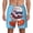 White, variant on Sushi Salmon Surfing for Men's Swimming Trunks Swim Trunks Quick Dry Swim Shorts with Mesh Lining Funny Swimwear Bathing Suits