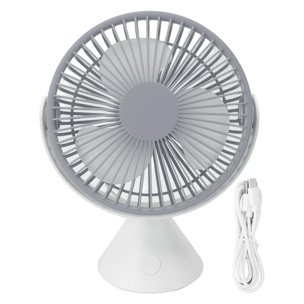 3 Speed Desktop Table Top Fan Hanging Stand Dual Use USB 360° Rotation
