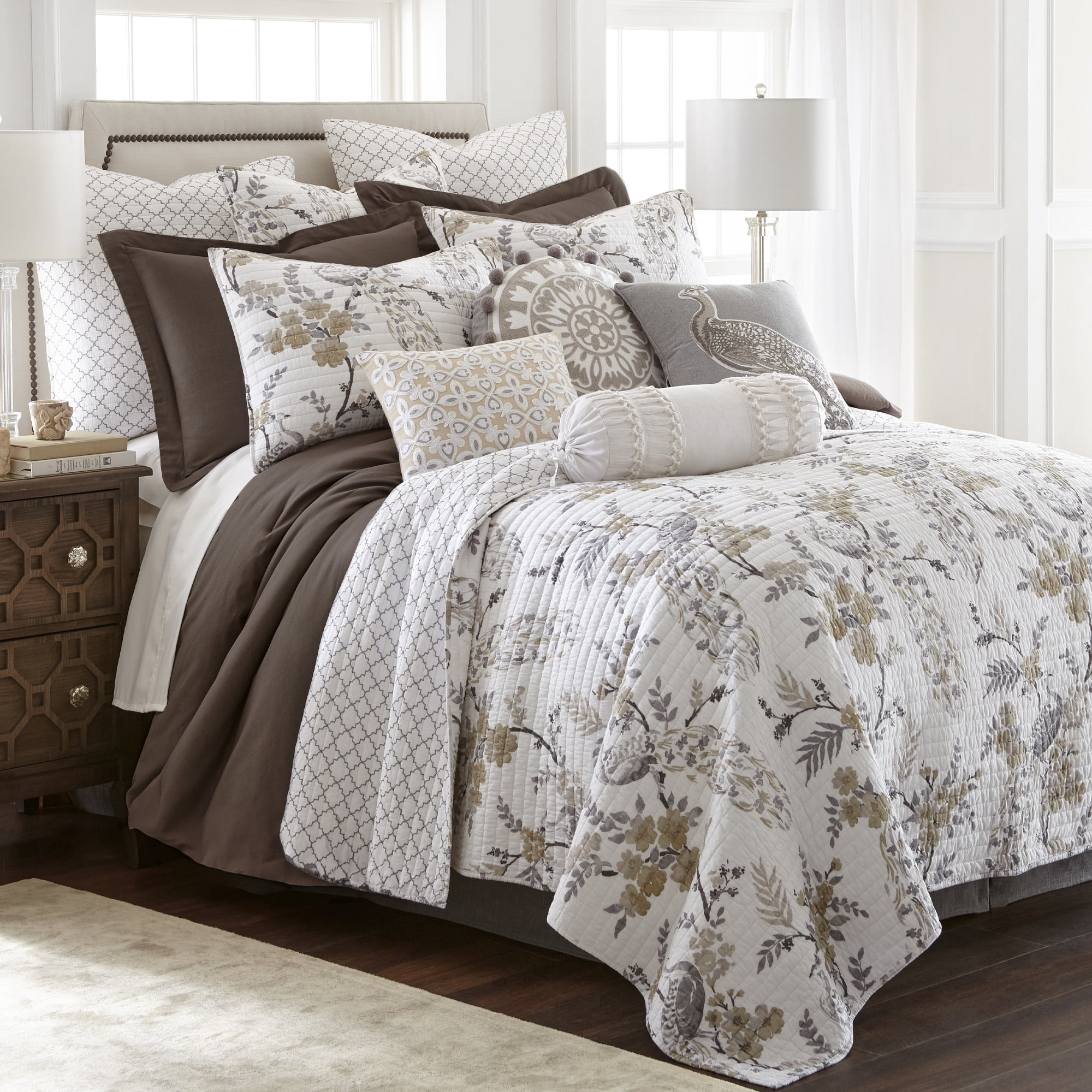 Levtex Home - 100% Linen - Queen Duvet Cover - Washed Linen - Cocoa - Duvet Cover Size (90x94in.)