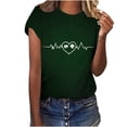 thumbnail image 5 of Levmjia Womens T Shirt St Patricks Day Short Sleeve Crew Neck Casual Versatile Top Soft Breathable Polyester Loose Fit Graphic Tee, 5 of 7