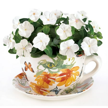 Zingz & Thingz Teacup Butterfly Planter
