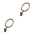 thumbnail image 1 of jesticaly 10 Pcs Rustproof Curtain Rings Home Decoration Shower Curtain Rings Clamps Drapery Clips Bath Curtain Rod Clips Window Accessoy Green bronze color 3.5mm*35mm 2Set, 1 of 6