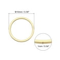 thumbnail image 2 of Unique Bargains 50 Pack 10mm Brass Hollow Circle Bezel Round Linking Rings(Gold), 2 of 4
