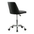 thumbnail image 4 of ESTELLE Office Desk Chair Armless, 18"-24" Adjustable Height for Home Office, Conference Room, Bar, Waiting Area, Black Diamond, 4 of 6