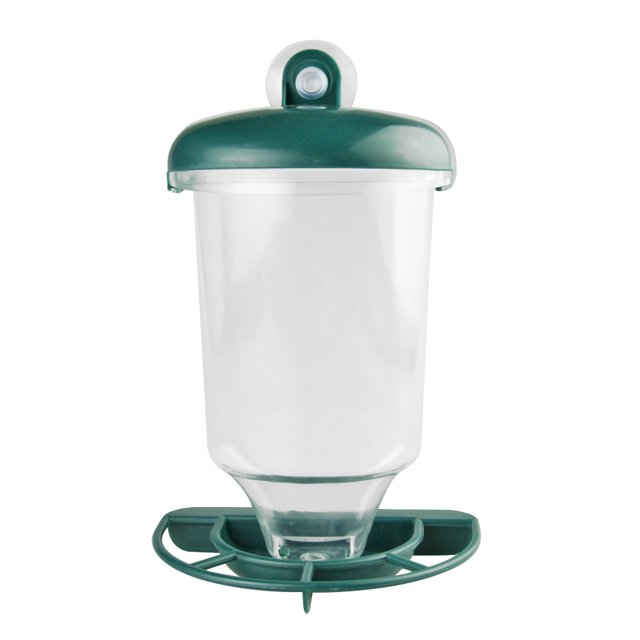 Comedero Para Pájaros Alimentador de pájaros para colgar al aire libre Contenedor de comida de agua de pájaro automático de plástico con / tapas