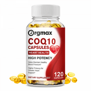 Orgmax Coenzyme Q10 300mg - COQ10 Capsules Antioxidant Support for Heart, Brain, Immunity & Liver Support - 120 Capsules